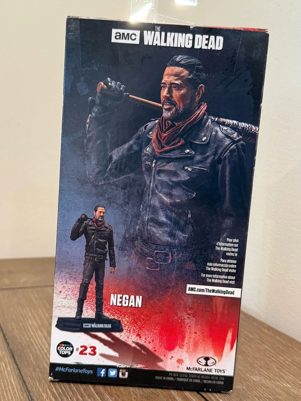 McFarlane Toys The Walking Dead Negan Action Figure w/ Bat Stand Age 12+ AMC
